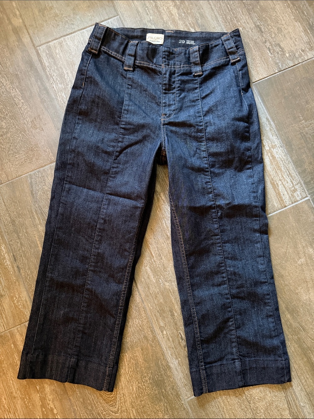 Anthropologie Pilcro Women’s Dark Blue Cropped Jeans Ankle